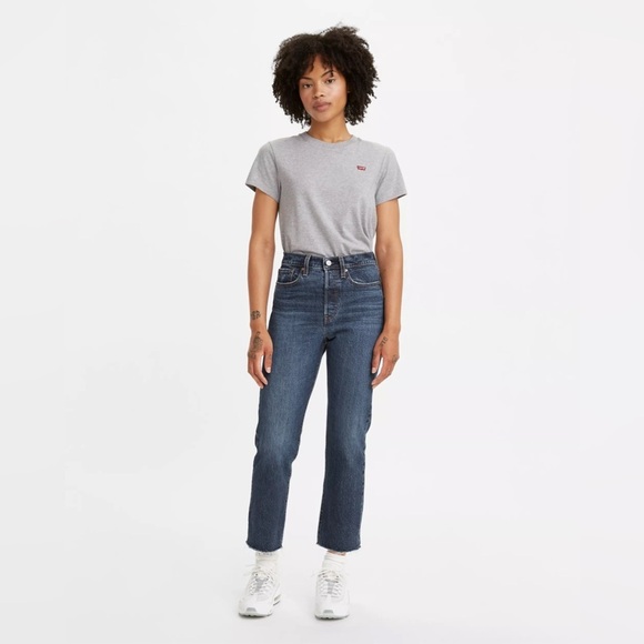 🆕 Levi’s Dark Wash Wedgie Straight Fit Jeans NEW SZ 29/8 - Picture 1 of 8